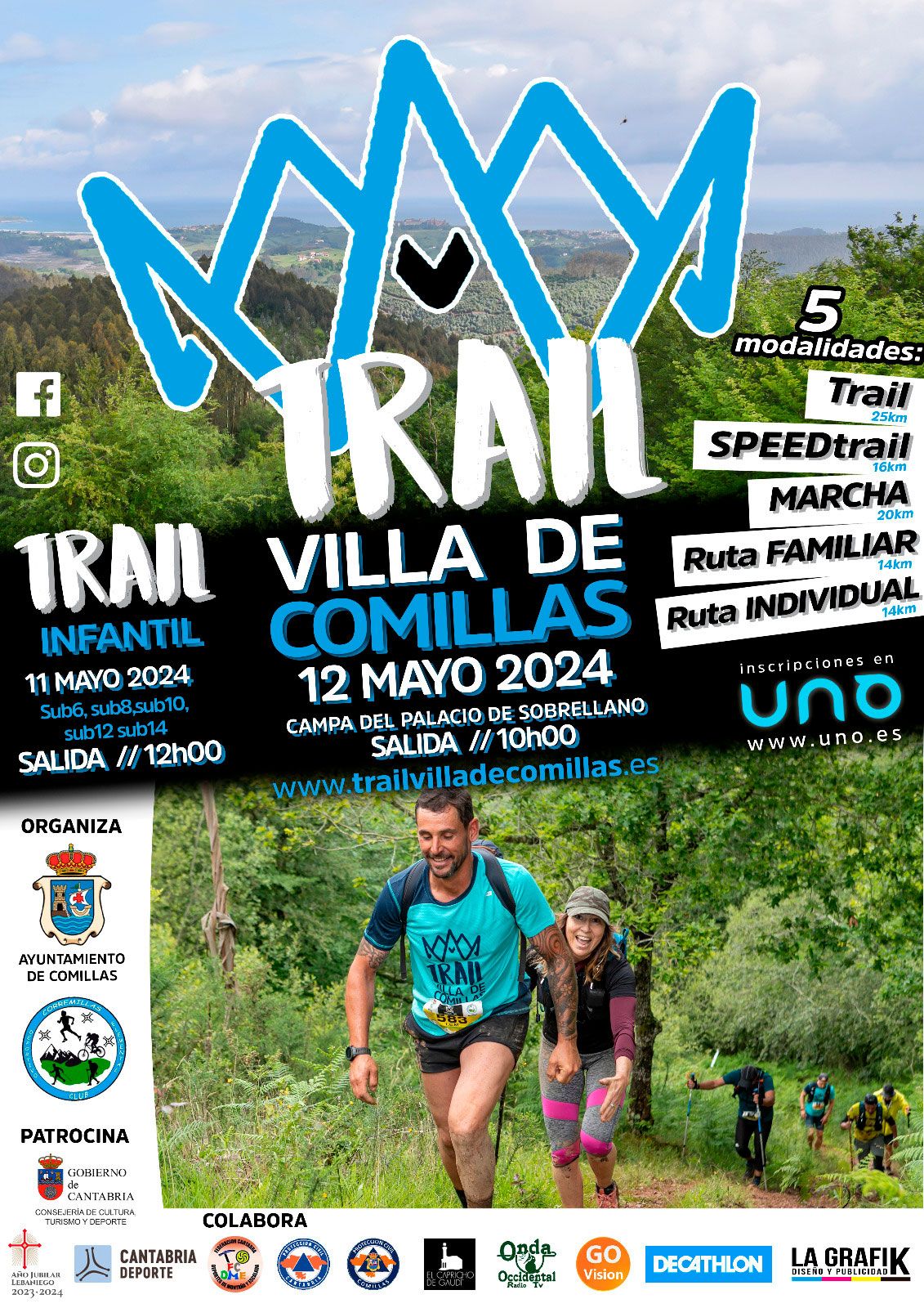 Cartel Trail Villa de Comillas